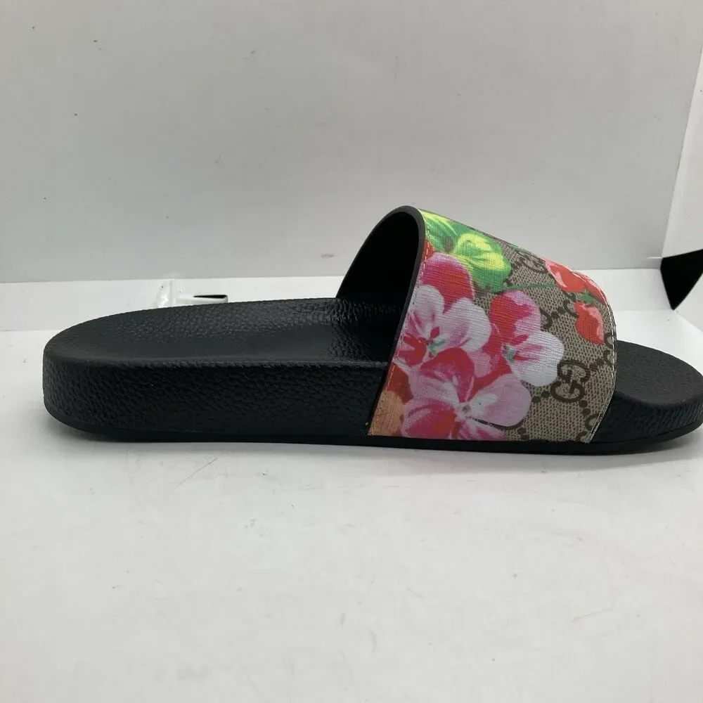 Gucci GG Blooms Supreme Sandals Floral Size 7.5 38EU - Picture 7 of 11